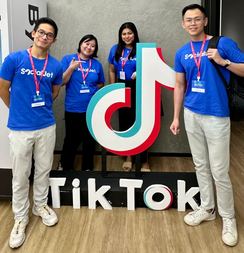 Social Jet team at TikTok HQ